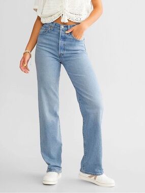 NEW LEVI'S Ribcage Full Length Women's Jeans, 29x32 Medium Wash